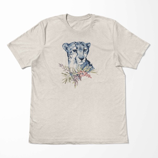 Paul Sinus Art Herren Shirt 100% gekämmte Bio-Baumwolle T-Shirt Aquarell Gepard Motiv Nachhaltig Ökomode aus erneu Bis zu 55% Rabatt