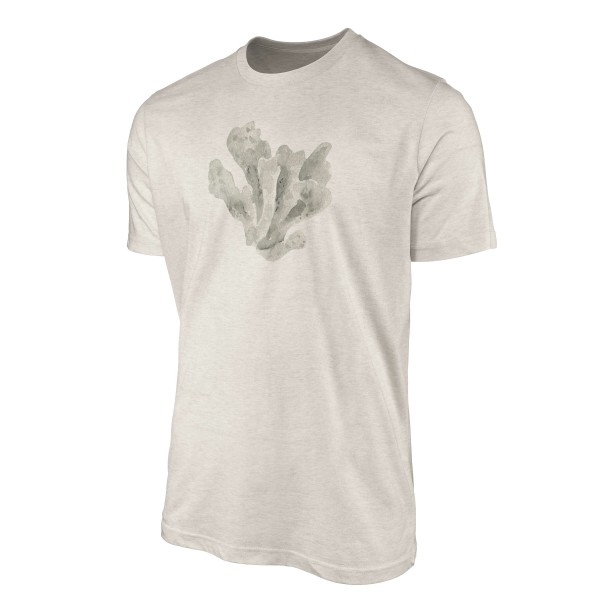 Paul Sinus Art Herren Shirt 100% gekämmte Bio-Baumwolle T-Shirt Koralle Wasserfarben Motiv Nachhaltig Ökomode aus Rabatte dieses Monats