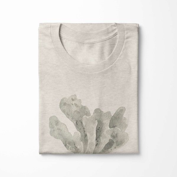 Paul Sinus Art Herren Shirt 100% gekämmte Bio-Baumwolle T-Shirt Koralle Wasserfarben Motiv Nachhaltig Ökomode aus Rabatte dieses Monats