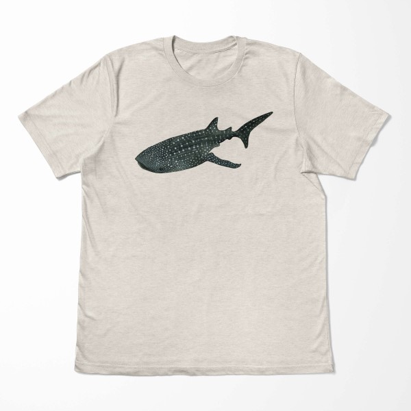 Paul Sinus Art Herren Shirt 100% gekämmte Bio-Baumwolle T-Shirt Walhai Wasserfarben Motiv Nachhaltig Ökomode aus e Online