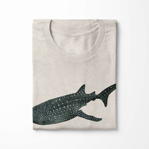 Paul Sinus Art Herren Shirt 100% gekämmte Bio-Baumwolle T-Shirt Walhai Wasserfarben Motiv Nachhaltig Ökomode aus e Online