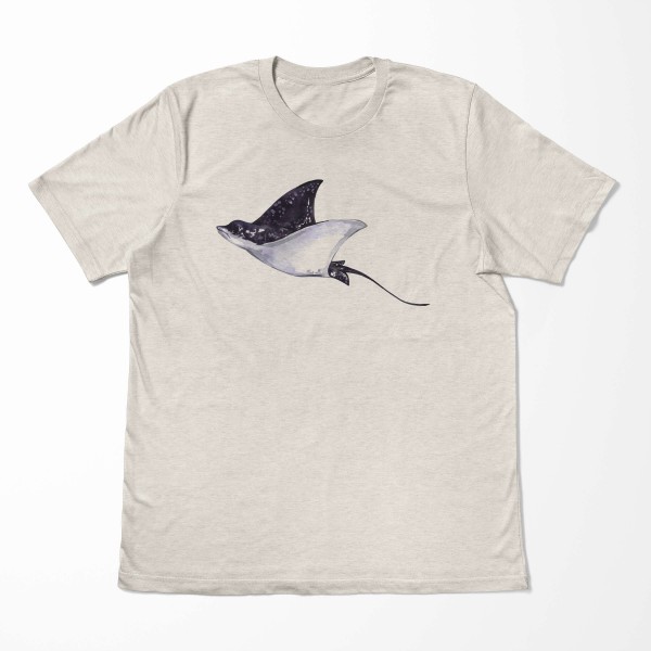 Paul Sinus Art Herren Shirt 100% gekämmte Bio-Baumwolle T-Shirt Rochen Wasserfarben Motiv Nachhaltig Ökomode aus e Meist gekauft