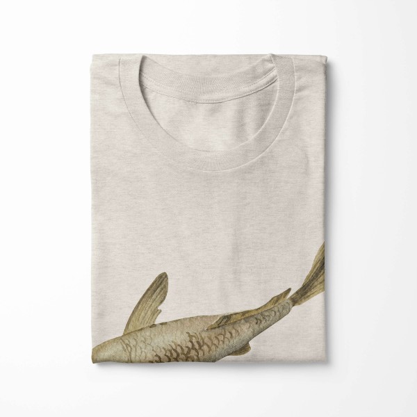 Paul Sinus Art Herren Shirt 100% gekämmte Bio-Baumwolle T-Shirt Koi Zuchtkarpfen Wasserfarben Motiv Nachhaltig Öko Fabrik Onlineshop