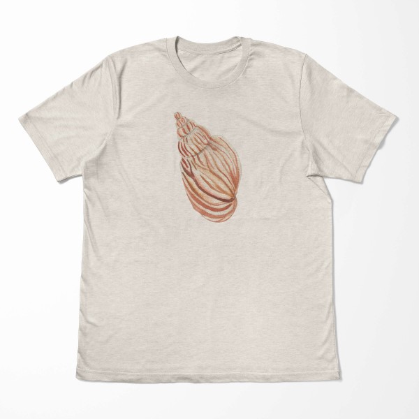 Paul Sinus Art Herren Shirt 100% gekämmte Bio-Baumwolle T-Shirt Muschel Wasserfarben Motiv Nachhaltig Ökomode aus VIP-Rabatte