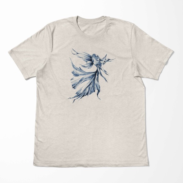 Paul Sinus Art Herren Shirt 100% gekämmte Bio-Baumwolle T-Shirt Kampffisch Wasserfarben Motiv Nachhaltig Ökomode a Super Sparpreis