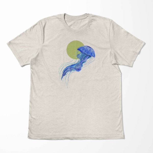 Paul Sinus Art Herren Shirt 100% gekämmte Bio-Baumwolle T-Shirt Qualle Wasserfarben Motiv Nachhaltig Ökomode aus e Bis zu 55% Rabatt
