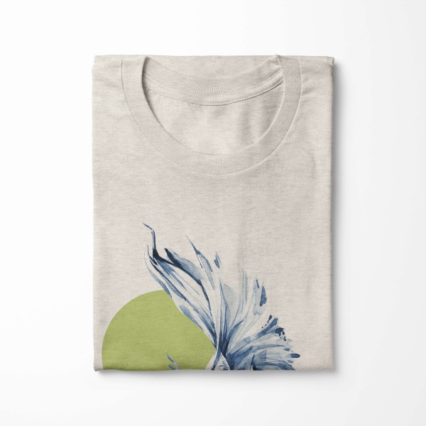 Paul Sinus Art Herren Shirt 100% gekämmte Bio-Baumwolle T-Shirt schöner Kampffisch Wasserfarben Motiv Nachhaltig Ö Super Rabatt