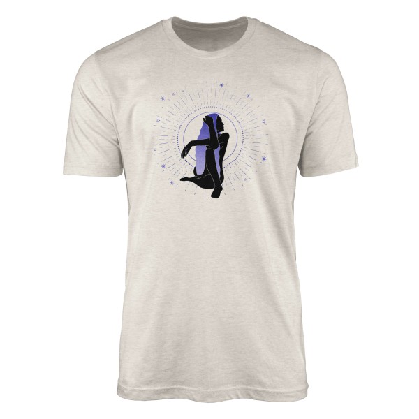 Paul Sinus Art Herren Shirt 100% gekämmte Bio-Baumwolle T-Shirt Astrologie junge Frau Motiv Nachhaltig Ökomode aus
