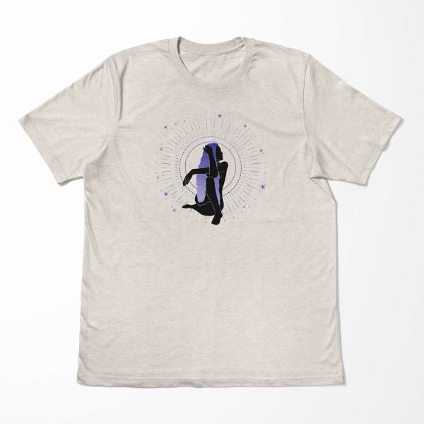 Paul Sinus Art Herren Shirt 100% gekämmte Bio-Baumwolle T-Shirt Astrologie junge Frau Motiv Nachhaltig Ökomode aus Begrenztes Angebot