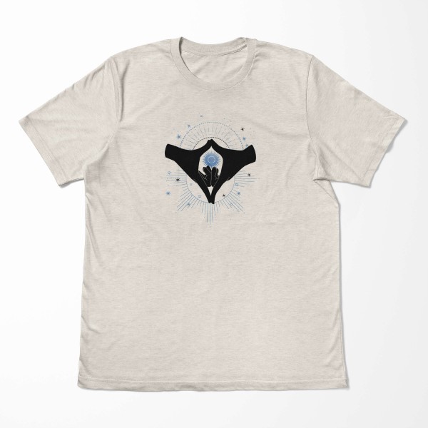 Paul Sinus Art Herren Shirt 100% gekämmte Bio-Baumwolle T-Shirt Hände Mond Motiv Nachhaltig Ökomode aus erneuerbar Zeitlich begrenztes Angebot