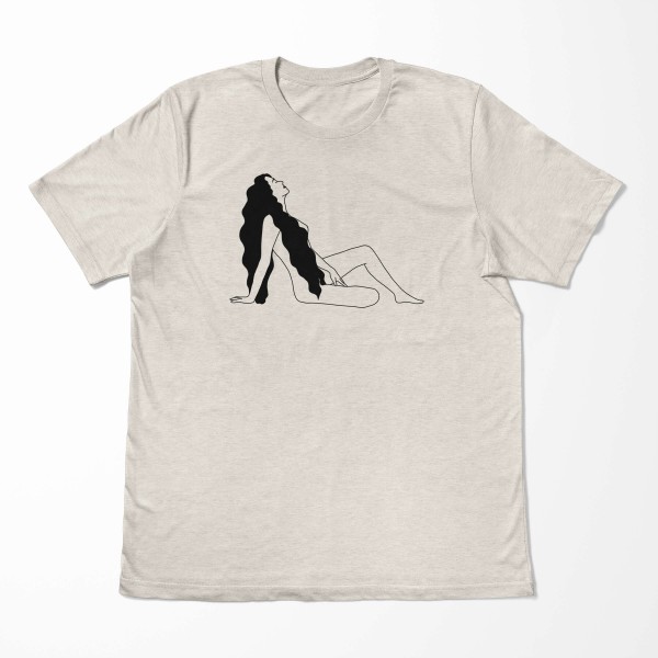 Paul Sinus Art Herren Shirt 100% gekämmte Bio-Baumwolle T-Shirt schöne Frau Motiv Nachhaltig Ökomode aus erneuerba Kauf eins, bekomm eins gratis