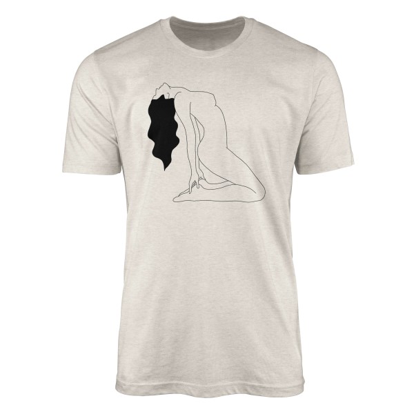 Paul Sinus Art Herren Shirt 100% gekämmte Bio-Baumwolle T-Shirt Feminin Motiv Nachhaltig Ökomode aus erneuerbaren