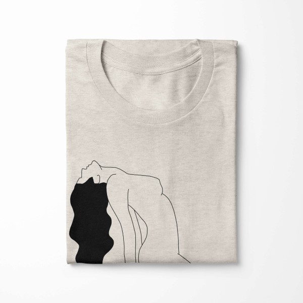 Paul Sinus Art Herren Shirt 100% gekämmte Bio-Baumwolle T-Shirt Feminin Motiv Nachhaltig Ökomode aus erneuerbaren Riesige Ersparnisse