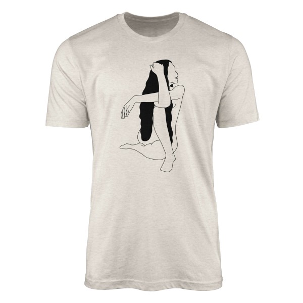 Paul Sinus Art Herren Shirt 100% gekämmte Bio-Baumwolle T-Shirt schöne Frau Motiv Nachhaltig Ökomode aus erneuerba