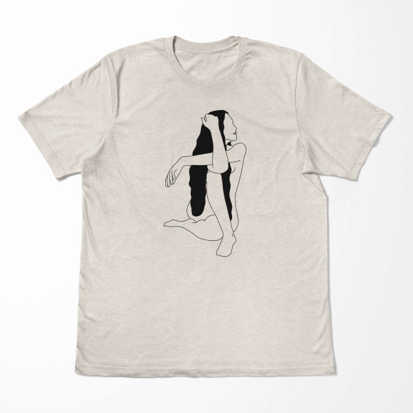 Paul Sinus Art Herren Shirt 100% gekämmte Bio-Baumwolle T-Shirt schöne Frau Motiv Nachhaltig Ökomode aus erneuerba VIP-Rabatte