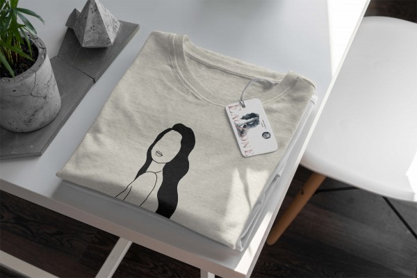 Paul Sinus Art Herren Shirt 100% gekämmte Bio-Baumwolle T-Shirt junge Frau Grafik Motiv Nachhaltig Ökomode aus ern Tiefpreis