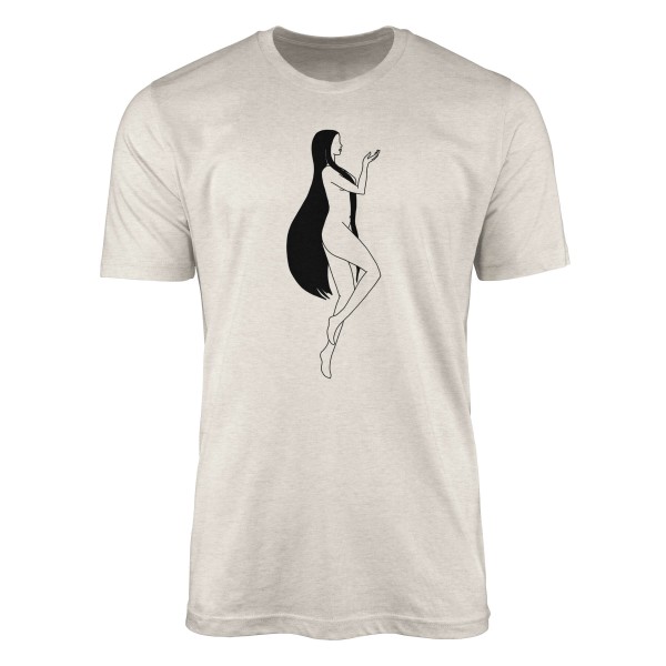 Paul Sinus Art Herren Shirt 100% gekämmte Bio-Baumwolle T-Shirt Jungfrau Grafik Motiv Nachhaltig Ökomode aus erneu