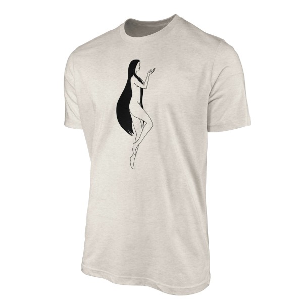 Paul Sinus Art Herren Shirt 100% gekämmte Bio-Baumwolle T-Shirt Jungfrau Grafik Motiv Nachhaltig Ökomode aus erneu Wochenangebot