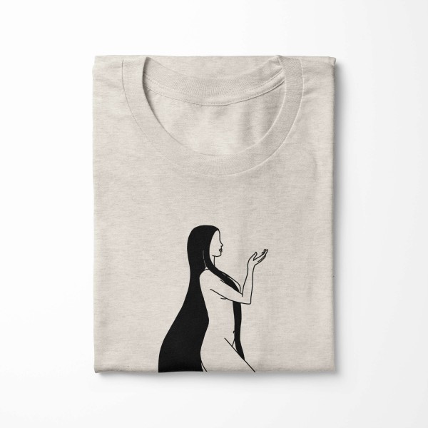 Paul Sinus Art Herren Shirt 100% gekämmte Bio-Baumwolle T-Shirt Jungfrau Grafik Motiv Nachhaltig Ökomode aus erneu Wochenangebot