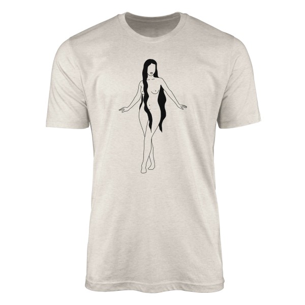 Paul Sinus Art Herren Shirt 100% gekämmte Bio-Baumwolle T-Shirt junge Frau Grafik Motiv Nachhaltig Ökomode aus ern