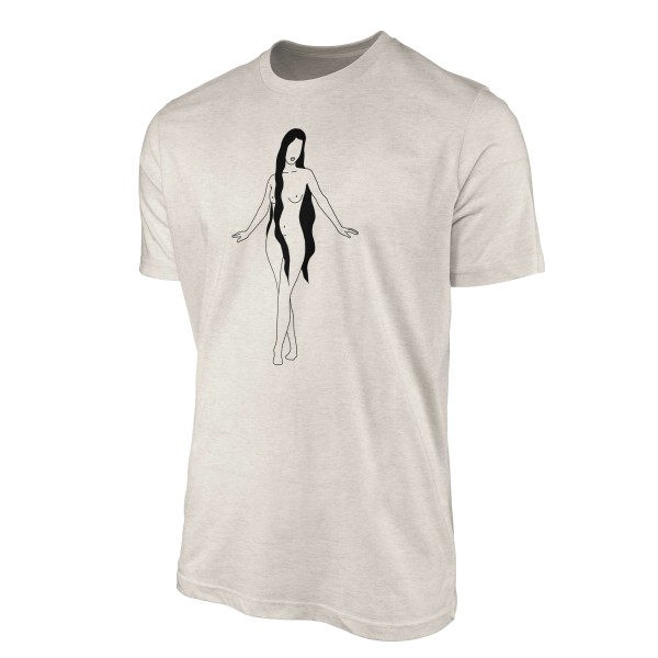 Paul Sinus Art Herren Shirt 100% gekämmte Bio-Baumwolle T-Shirt junge Frau Grafik Motiv Nachhaltig Ökomode aus ern Kostenlose Rückgabe