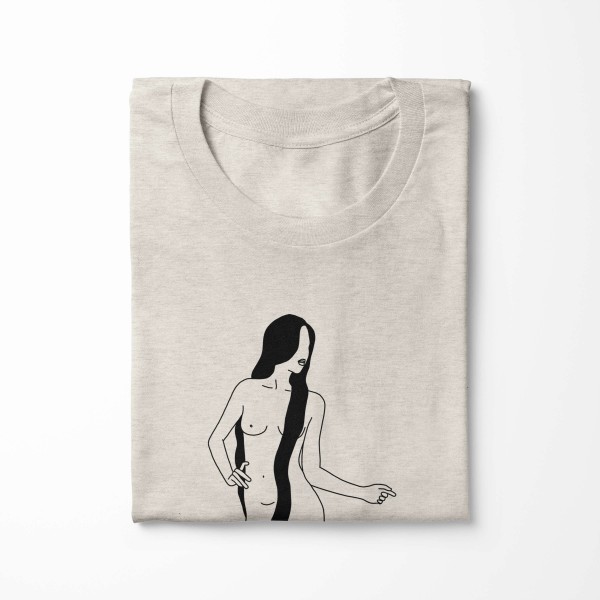 Paul Sinus Art Herren Shirt 100% gekämmte Bio-Baumwolle T-Shirt Jungfrau Sternzeichen Motiv Nachhaltig Ökomode aus Letzte 3 Tage