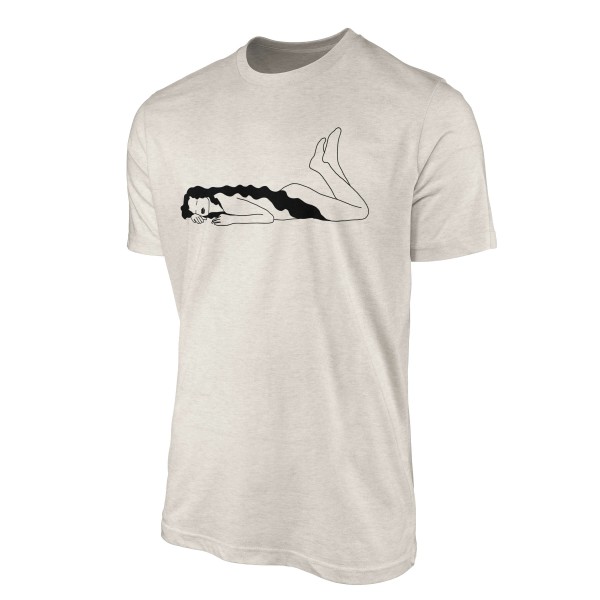 Paul Sinus Art Herren Shirt 100% gekämmte Bio-Baumwolle T-Shirt junge Frau Grafik Motiv Nachhaltig Ökomode aus ern JETZT KAUFEN