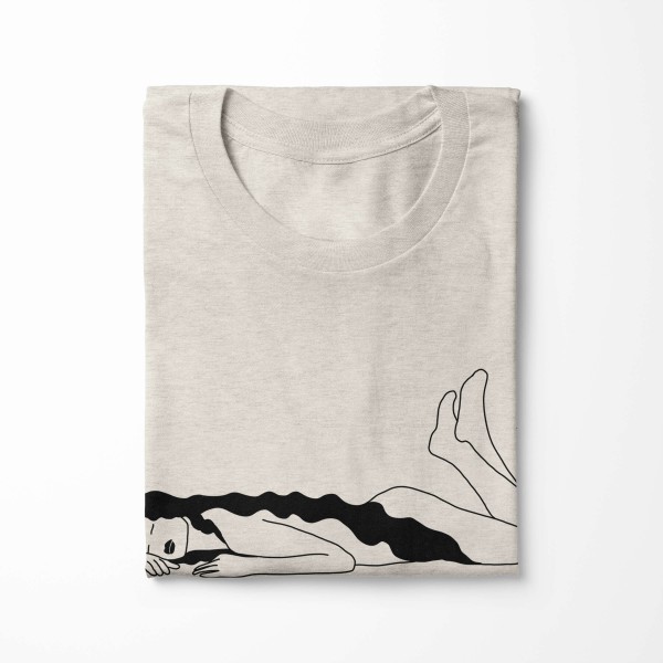 Paul Sinus Art Herren Shirt 100% gekämmte Bio-Baumwolle T-Shirt junge Frau Grafik Motiv Nachhaltig Ökomode aus ern JETZT KAUFEN