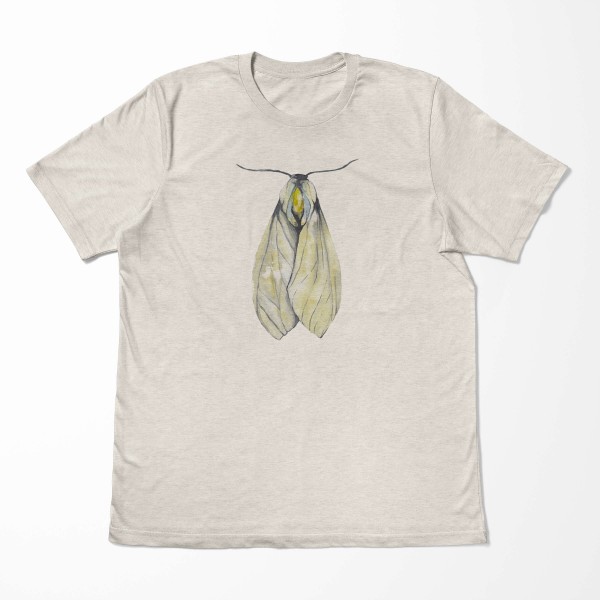 Paul Sinus Art Herren Shirt 100% Bio-Baumwolle T-Shirt Aquarell Motiv Motte Farbe Nachhaltig Organic Ökomode Letzte 2 Tage