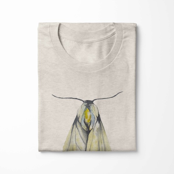 Paul Sinus Art Herren Shirt 100% Bio-Baumwolle T-Shirt Aquarell Motiv Motte Farbe Nachhaltig Organic Ökomode Letzte 2 Tage
