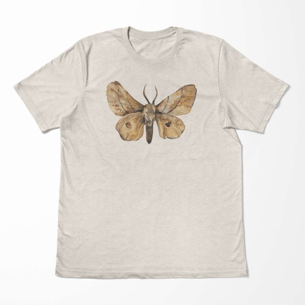 Paul Sinus Art Herren Shirt 100% Bio-Baumwolle T-Shirt Aquarell Motiv Motte Farbe Nachhaltig Organic Ökomode Letzter Tag