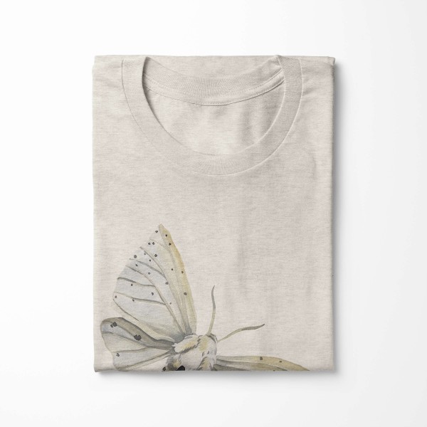 Paul Sinus Art Herren Shirt 100% Bio-Baumwolle T-Shirt Aquarell Motiv Motte Farbe Nachhaltig Organic Ökomode Zeitbegrenzte Promotion