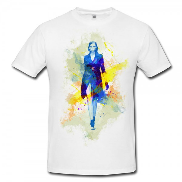 Paul Sinus Art Carwalk Herren T- Shirt , Stylisch aus Paul Sinus Aquarell Color