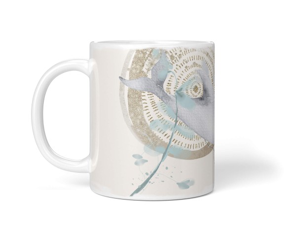 Paul Sinus Art Dekorative Tasse mit schönem Motiv Delfin Wasserfarben Aquarell Wunderschön Kunstvoll Meist gekauft