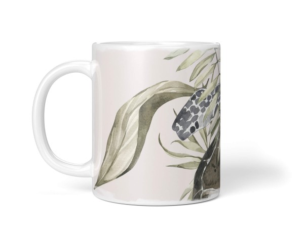 Paul Sinus Art Dekorative Tasse mit schönem Motiv Seeschildkröte unter Wasser Pflanzen Wasserfarben Aquarell Großer Ausverkauf