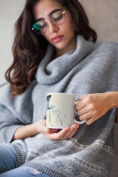 Paul Sinus Art Dekorative Tasse mit schönem Motiv Buckelwal Aquarell Pastelltöne Kunst Wunderschön Zeitlich begrenztes Angebot
