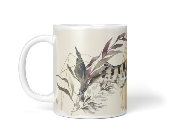Paul Sinus Art Dekorative Tasse mit schönem Motiv Tigerhai Hai einzigartiges Design goldene Elemente Tiefpreis