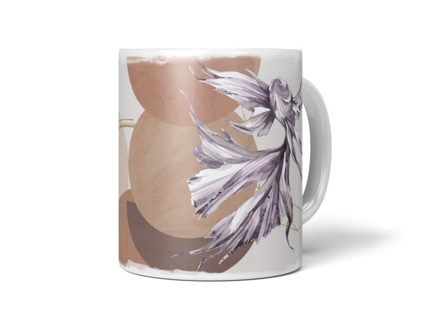 Paul Sinus Art Dekorative Tasse mit schönem Motiv einzigartiges Design Fisch Kampffisch Wasserfarben