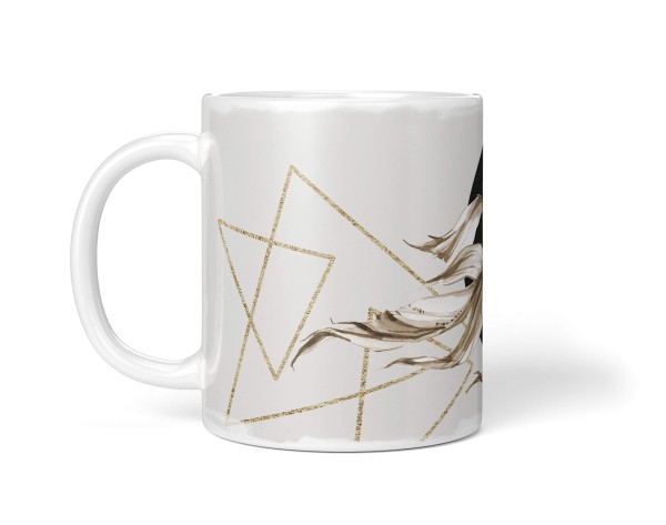 Paul Sinus Art Dekorative Tasse mit schönem Motiv Fisch Kampffisch schönem Design goldenen Elemente Halbmond Bis zu 65% Rabatt