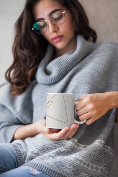 Paul Sinus Art Dekorative Tasse mit schönem Motiv Fisch Kampffisch schönem Design goldenen Elemente Halbmond Bis zu 65% Rabatt