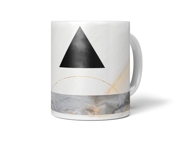 Paul Sinus Art Dekorative Tasse mit schönem Motiv schönem Design schwarzes Dreieck Mystisch Energie