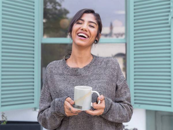 Paul Sinus Art Dekorative Tasse mit schönem Motiv schönem Design schwarzes Dreieck Mystisch Energie Sonderangebot der Fabrik