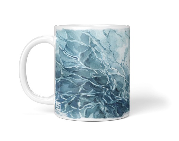 Paul Sinus Art Dekorative Tasse mit schönem Motiv Wasserfarben Blau Muster Design Wasser Kunstvoll 50% Rabatt mit kostenlosem Versand