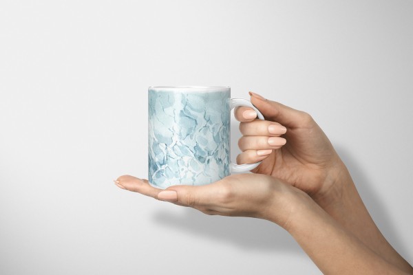 Paul Sinus Art Dekorative Tasse mit schönem Motiv Wasserfarben Blau Muster Design Wasser Kunstvoll 50% Rabatt mit kostenlosem Versand