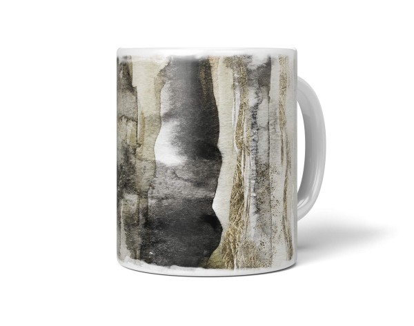 Paul Sinus Art Dekorative Tasse mit schönem Motiv Wasserfarben Muster goldene Elemente einzigartiges Design