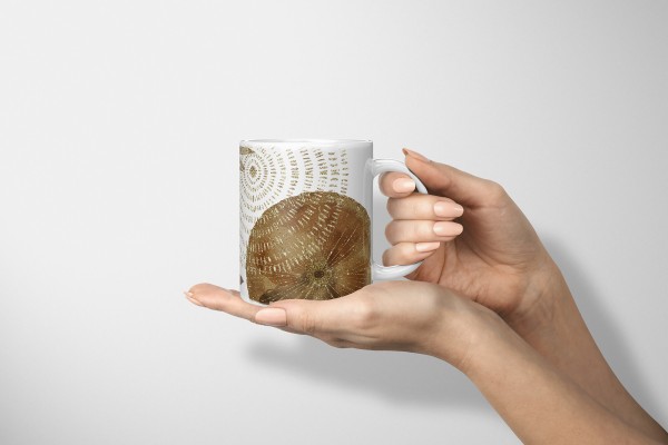 Paul Sinus Art Dekorative Tasse mit schönem Motiv Pflanzen Blätter goldene Elemente schönem Design Speichern exportieren