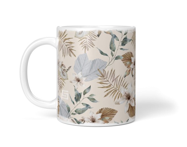 Paul Sinus Art Dekorative Tasse mit schönem Motiv Blumen Blüten Vintage Blumenmuster schönem Design Schlussverkauf