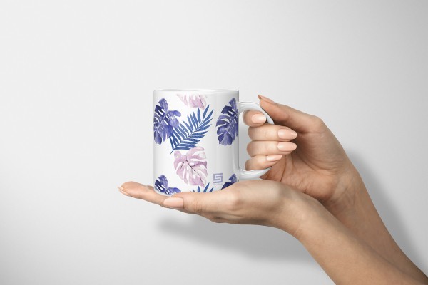 Paul Sinus Art Dekorative Tasse mit schönem Motiv Monstera Fensterblatt Pflanzen Muster Design Hell Flash Sale