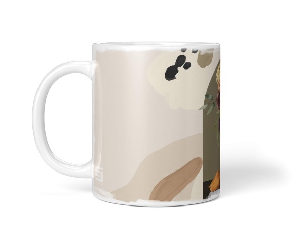 Paul Sinus Art Dekorative Tasse mit schönem Motiv Blumenstrauß Blumen Vase Vintage Design Bouquet Weihnachtsangebot