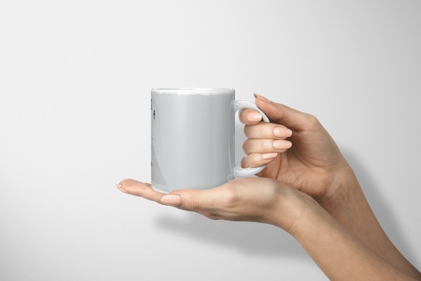 Paul Sinus Art Dekorative Tasse mit schönem Motiv junge Frau Meditation Göttlich Mondphasen Wasserfarben Vatertagsangebot